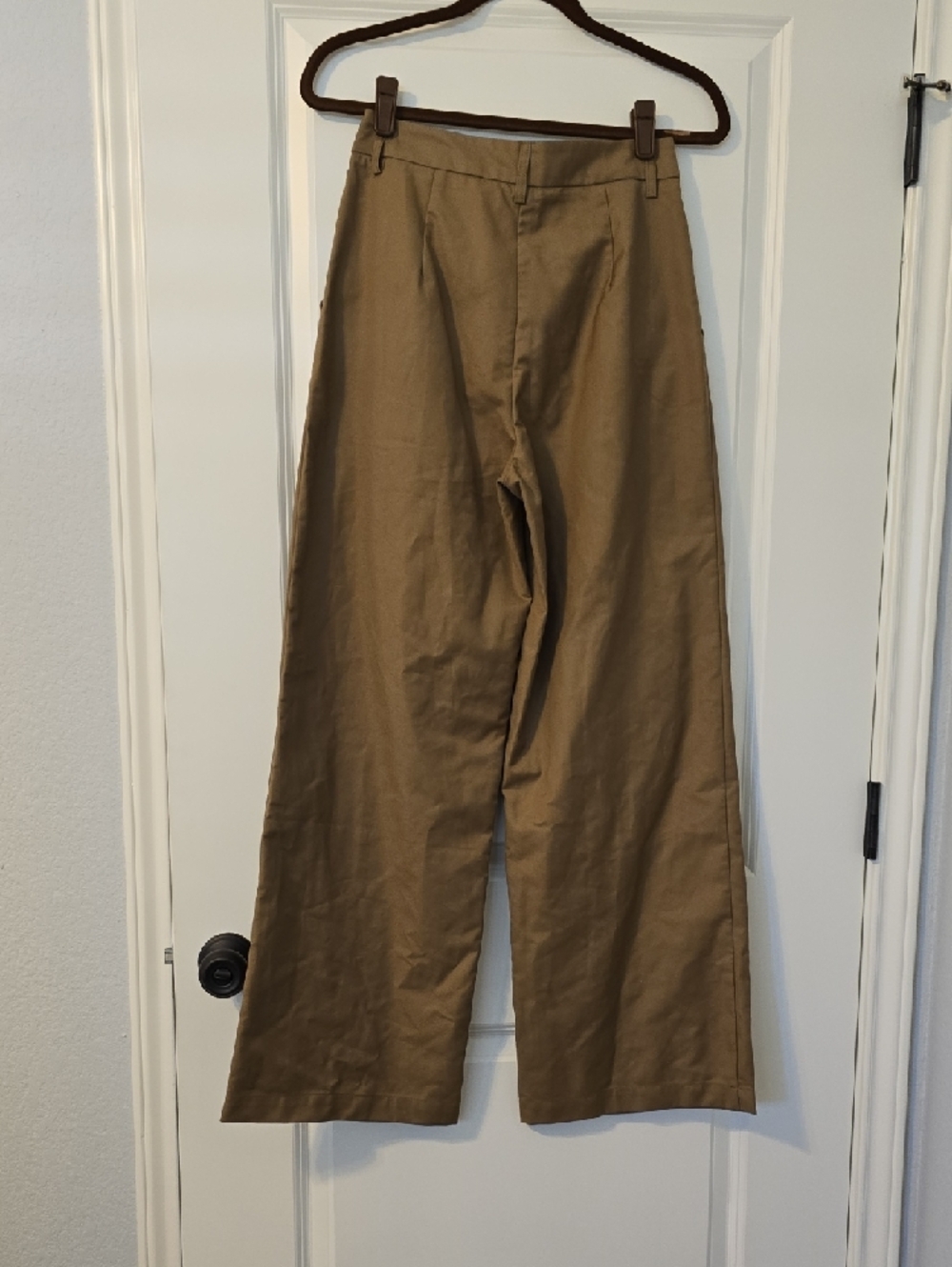 Commense Wide-Leg High Waist Pants in Tan. Size XS NWT - Picture 11 of 16
